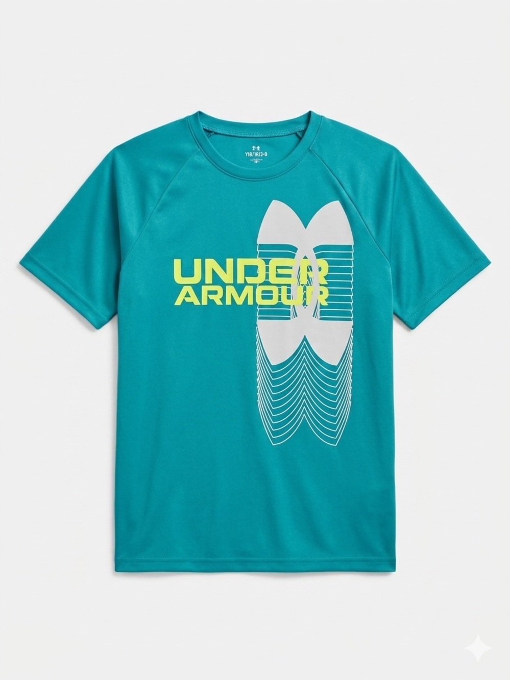Under Armour Teal Boy's Graphic Tee Size L
